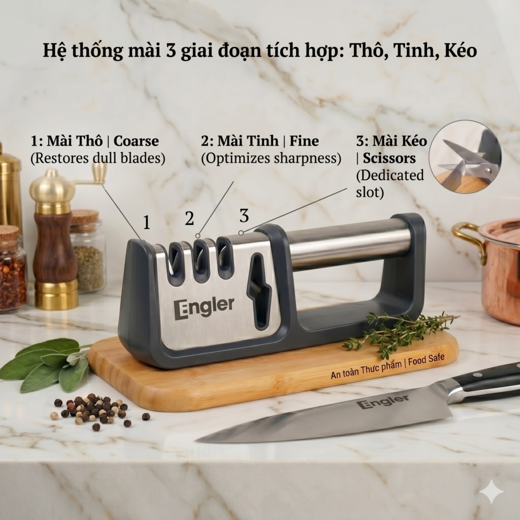 Hệ thống mài 3 giai đoạn chuyên sâu