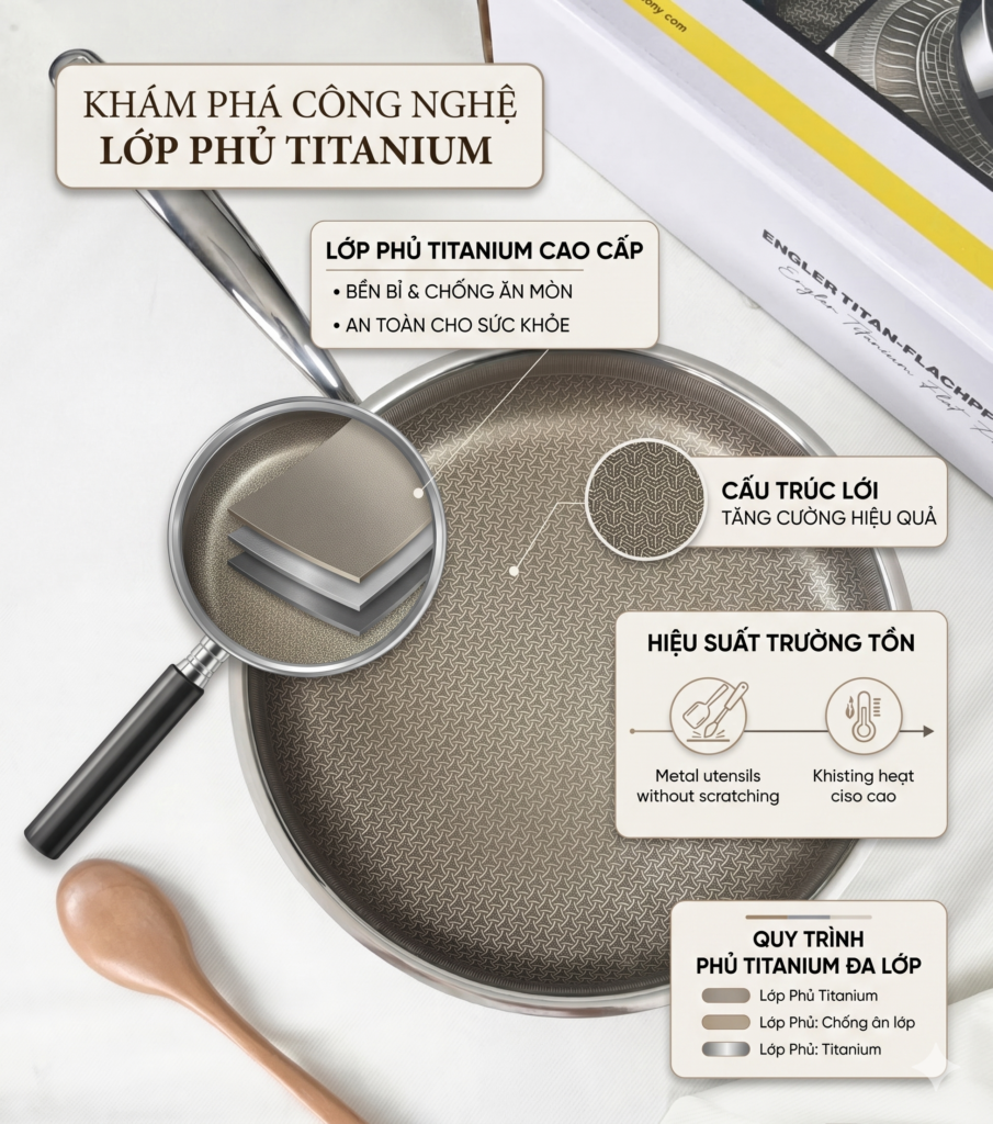 Bề mặt Titanium chuẩn y tế